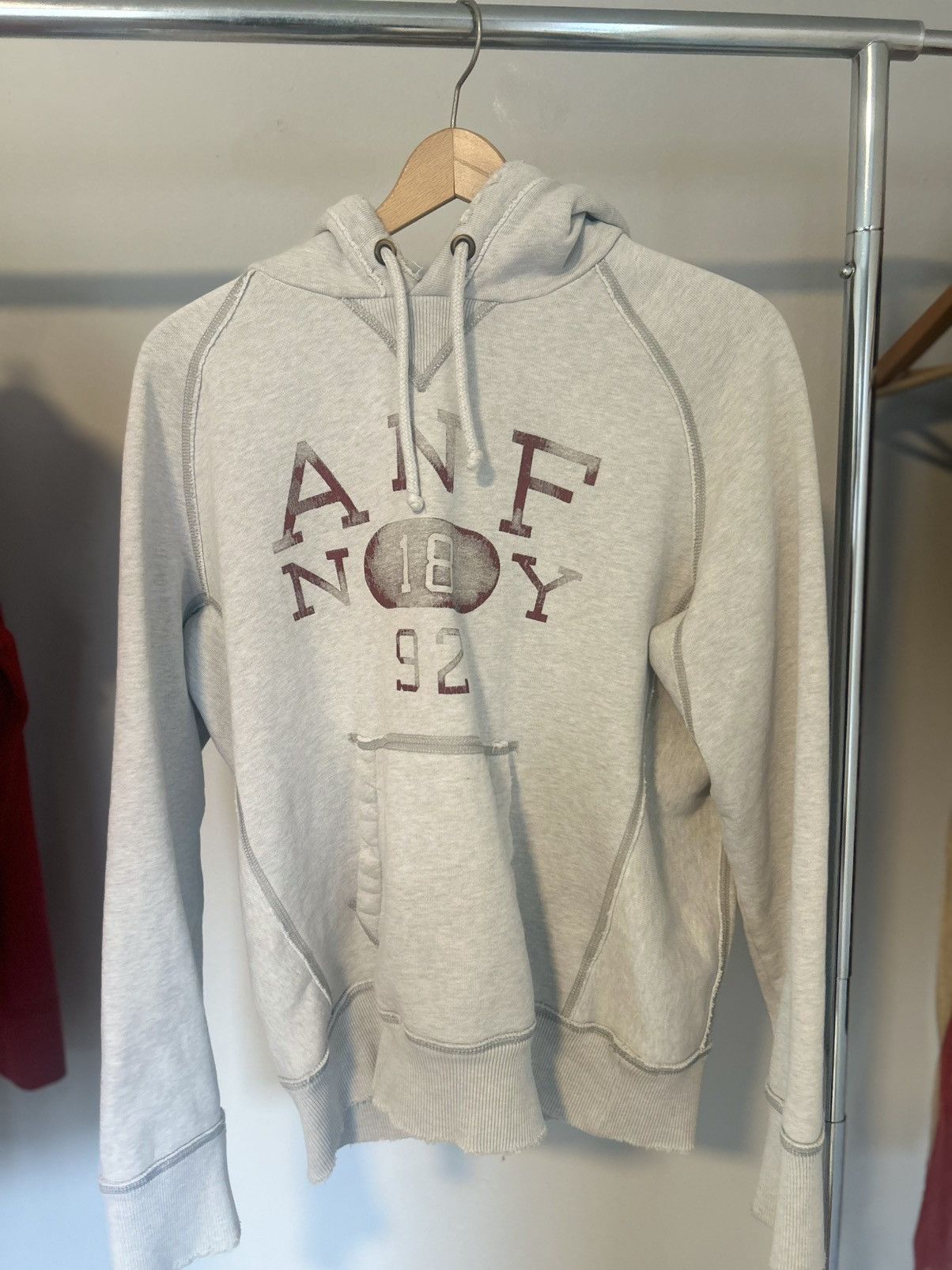 Abercrombie & Fitch Abercrombie gray hoodie oversized Size US S / EU 44-46 / 1 - 1 Thumbnail
