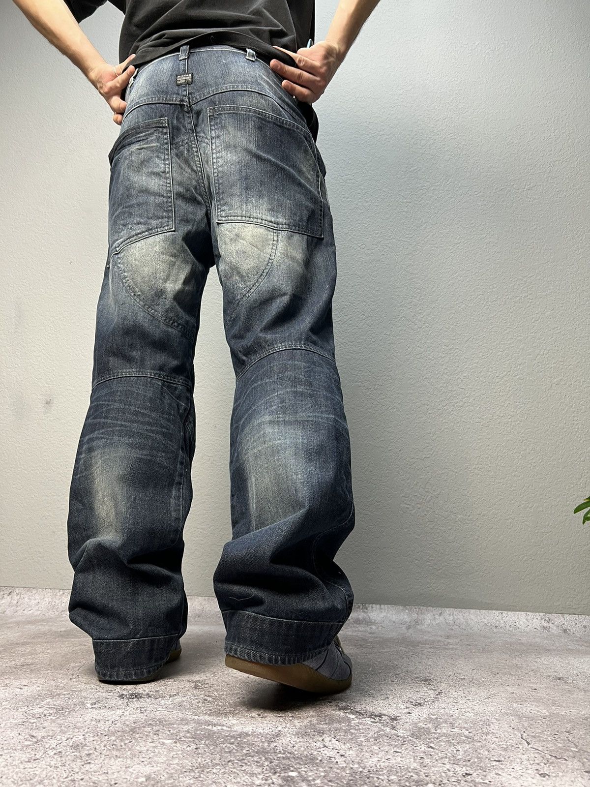 G-Star × Japanese Brand Vintage pants G Star Raw y2k denim flared baggy Cargo Size US 31 - 14 Thumbnail