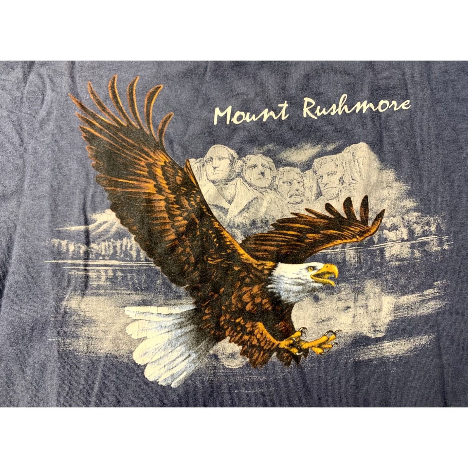 Pop Trading Company MOUNT RUSHMORE 90'S VINTAGE SHIRT MEN L Navy Blue 100% Cotton Trading Company Size L Decade 90's Jersey Style Basic Tee Print Mount Rushmore Size US L / EU 52-54 / 3 - 3 Thumbnail