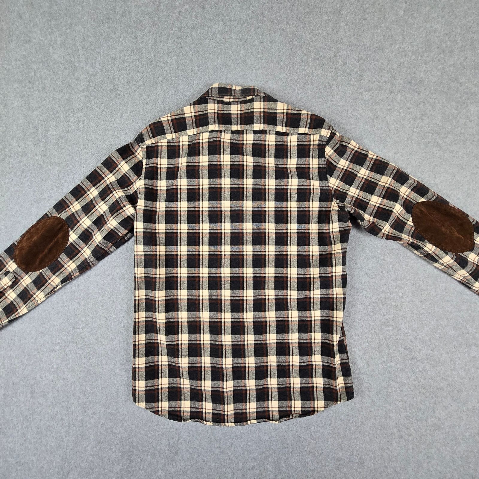 J.Crew J. Crew Mercantile Shirt Medium Brown Flannel Elbow Patches Size US M / EU 48-50 / 2 - 9 Thumbnail