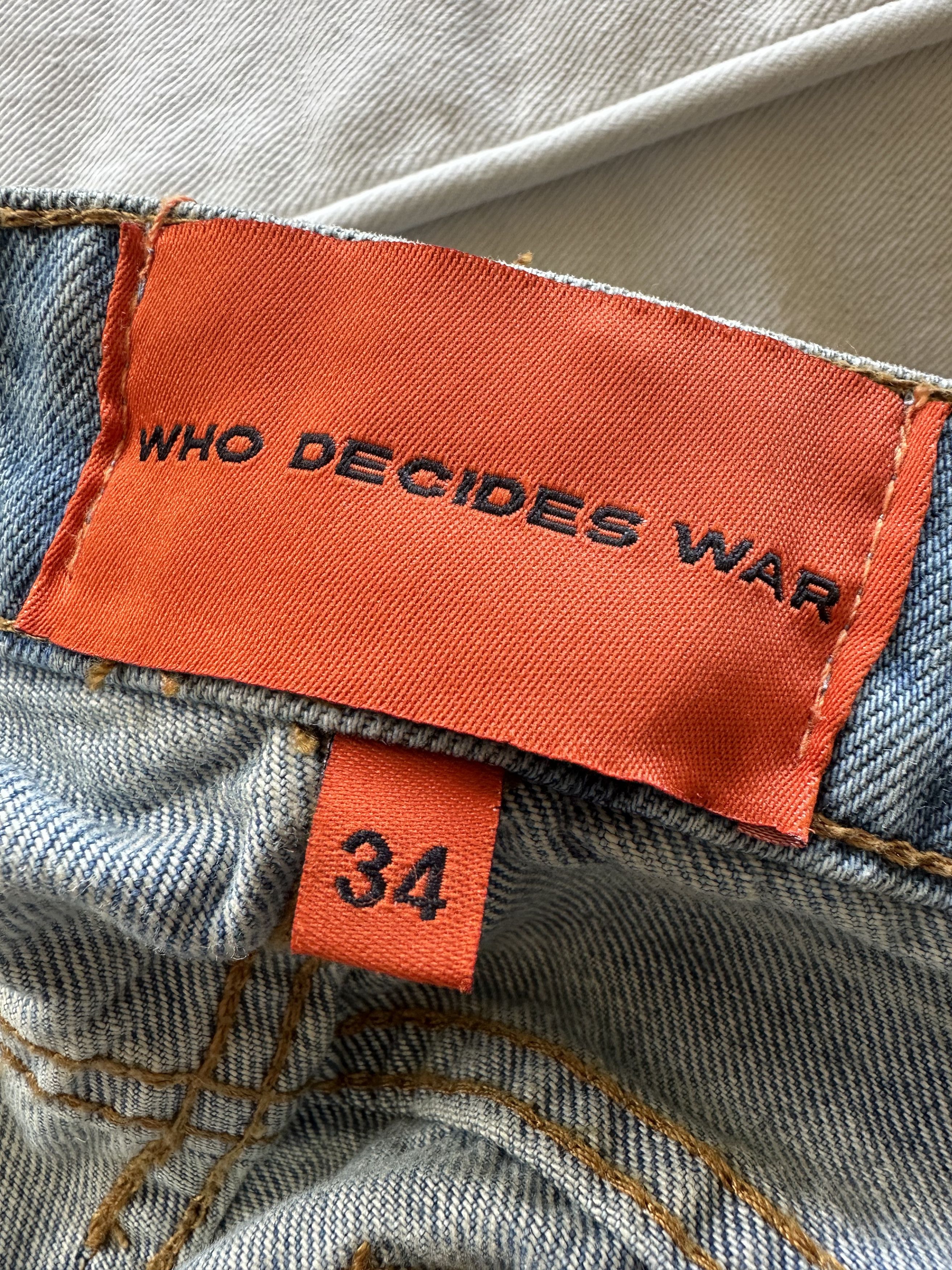 Ev Bravado FLOWER DENIM WHO DECIDES WAR Size US 34 / EU 50 - 9 Thumbnail