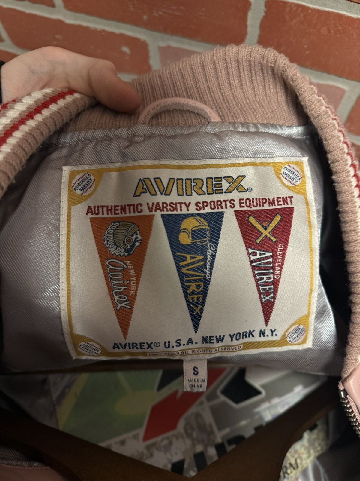 Avirex Avirex Leather Varsity Jacket Size S Clean $1500 Retail Size US XS / EU 42 / 0 - 15 Thumbnail