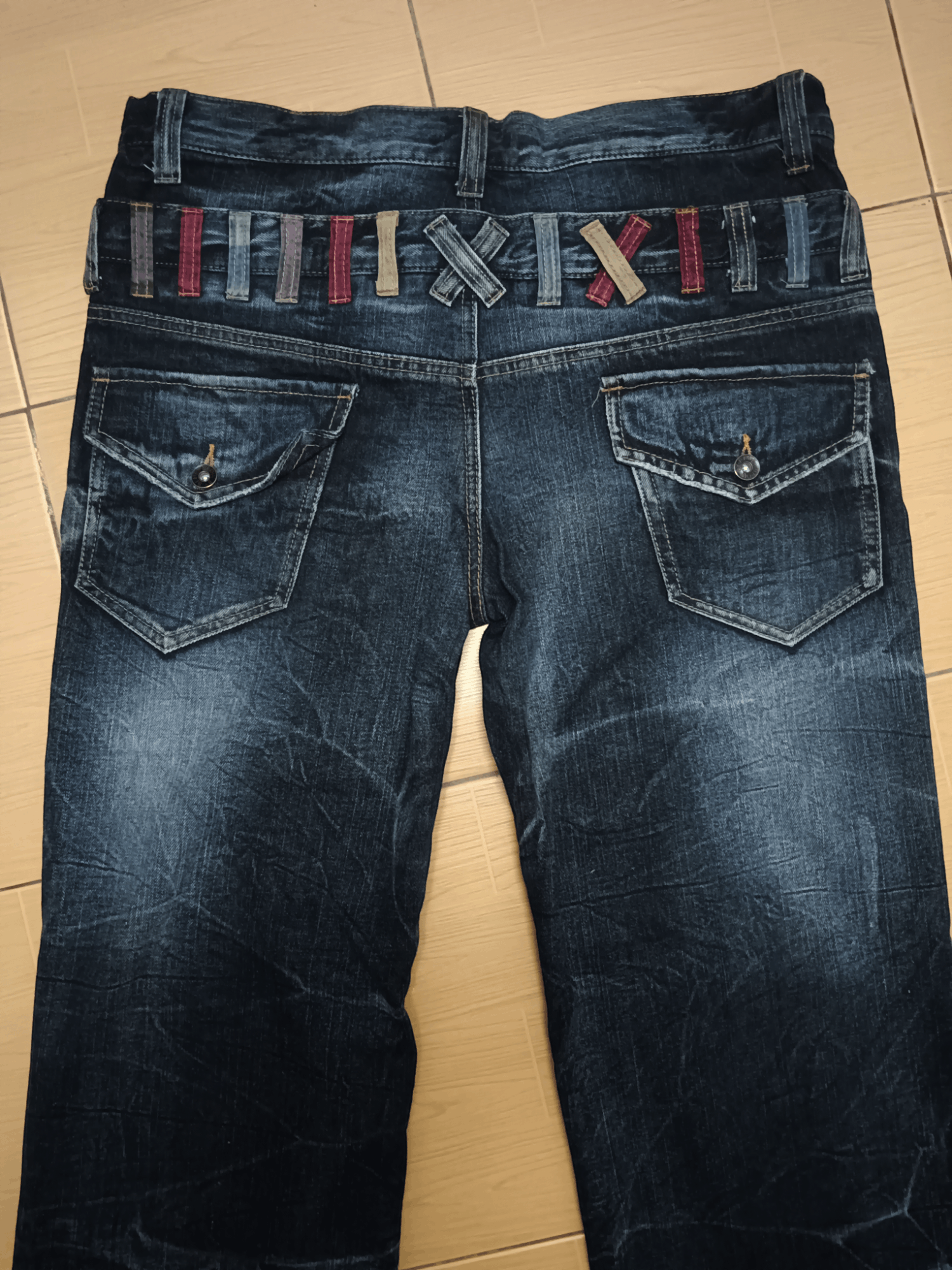 Blue Blue Japan 🔥FYE🔥Blow By Blue Double Waist Punk Jeans Size US 34 / EU 50 - 4 Thumbnail