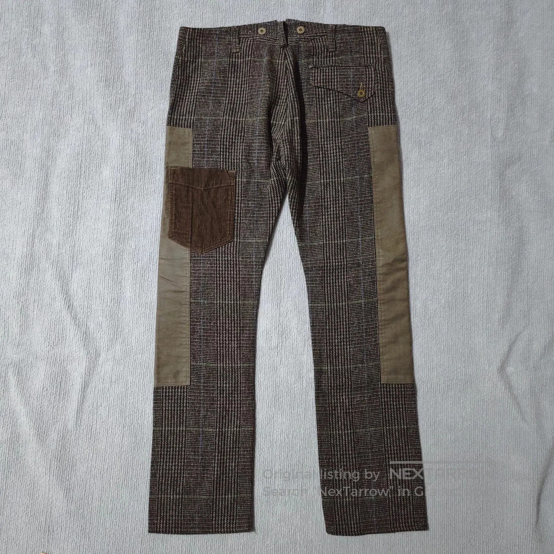 Junya Watanabe Junya Watanabe Wool Corduroy Patchwork Trousers. Size US 28 / EU 44 - 2 Thumbnail