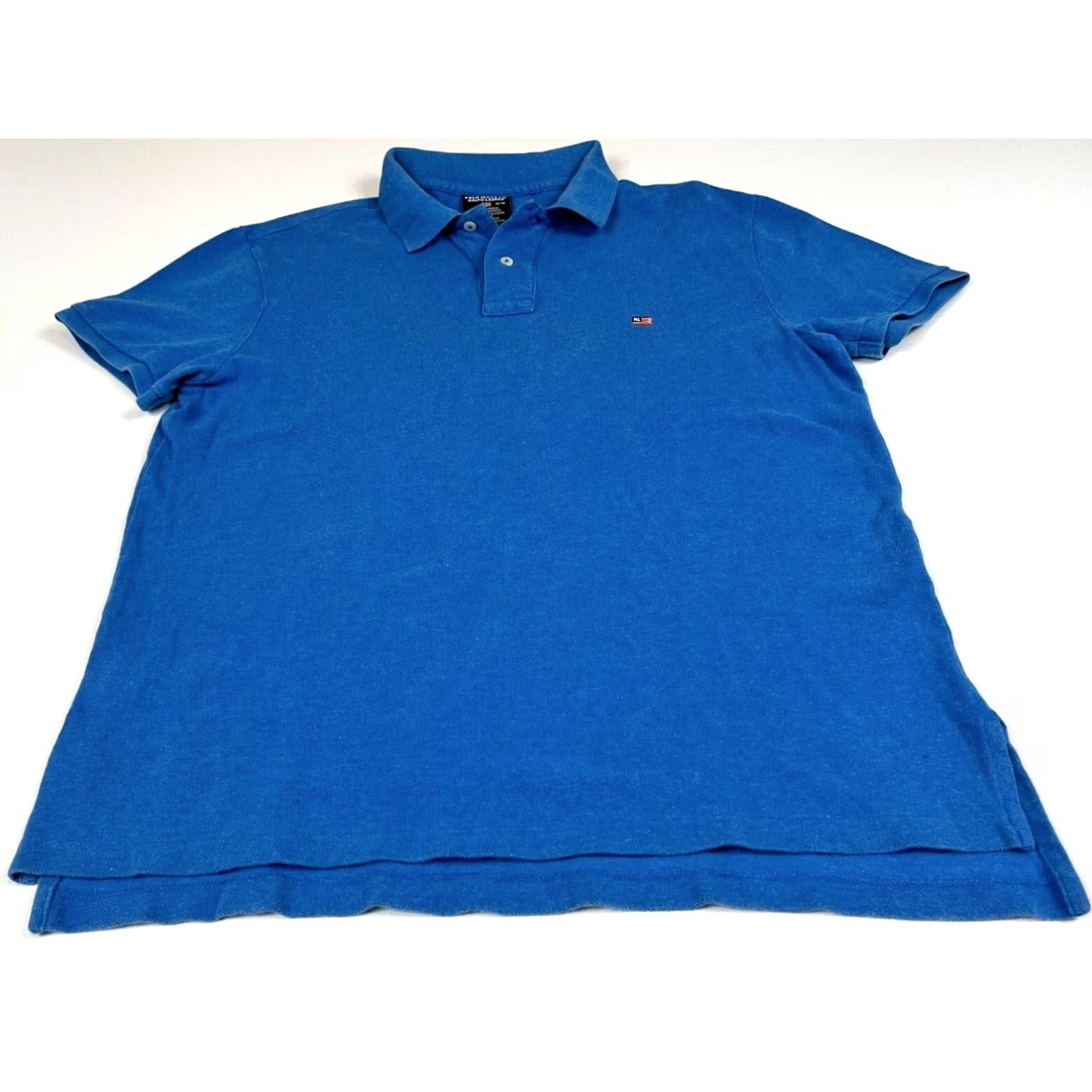 Vintage VINTAGE Polo Jeans Co. Ralph Lauren Polo Shirt Men’s 90s Blue M Short Sleeve Collared Size US M / EU 48-50 / 2 - 4 Thumbnail