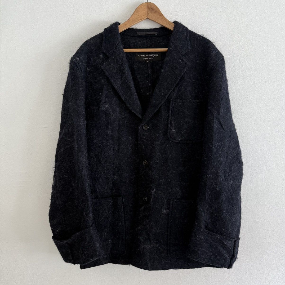 Junya Watanabe Rare AD 1995 Comme Des Garcons Homme Plus Mohair Wool Blazer Size US M / EU 48-50 / 2 - 1 Thumbnail