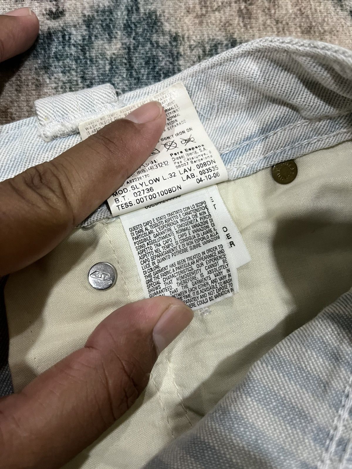 Diesel Slylow striped denim Size US 31 - 17 Thumbnail