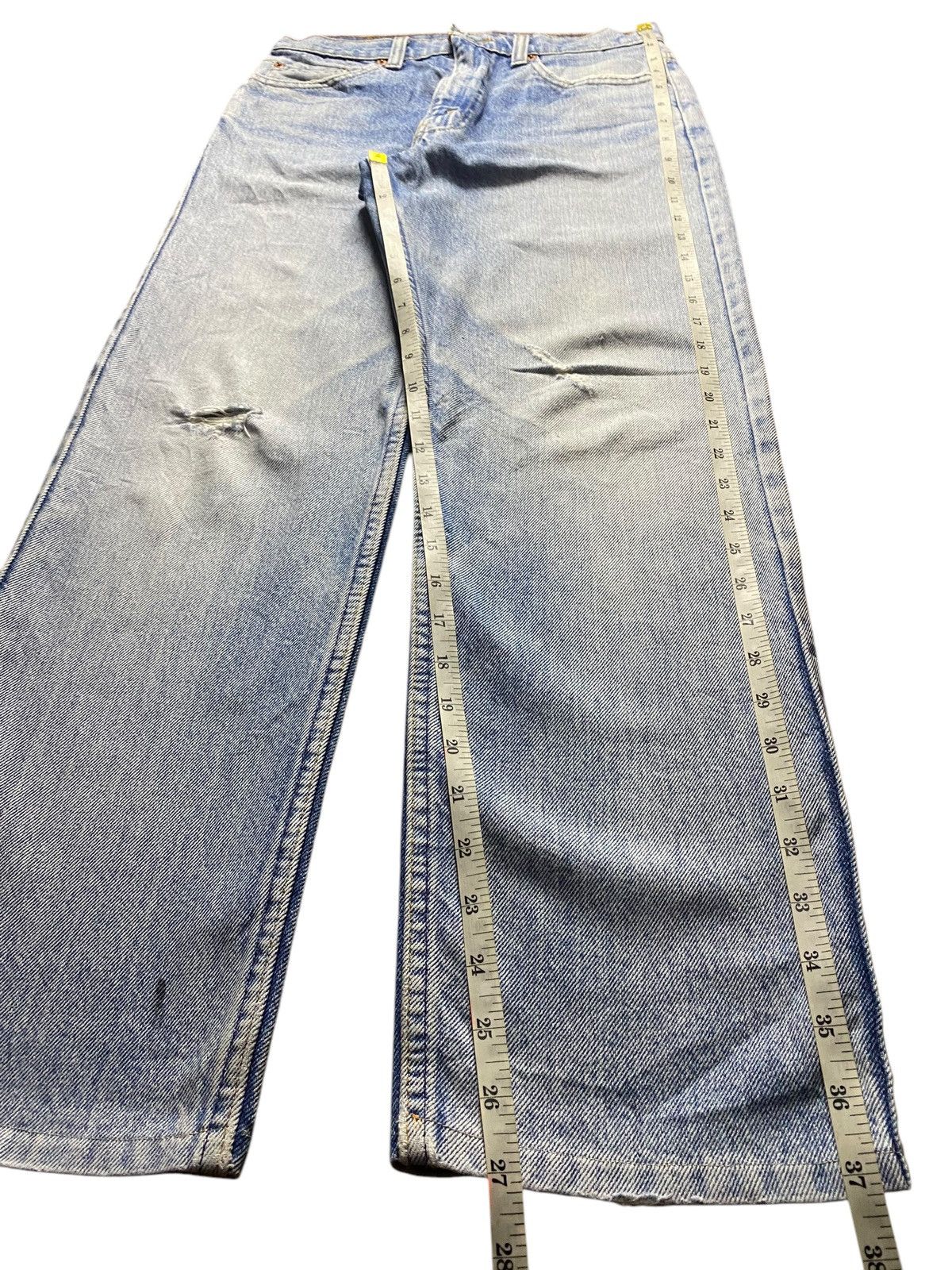 Levi's Vintage Levis 80’s Faded Wash Distressed Loose Jeans Size US 28 / EU 44 - 17 Thumbnail