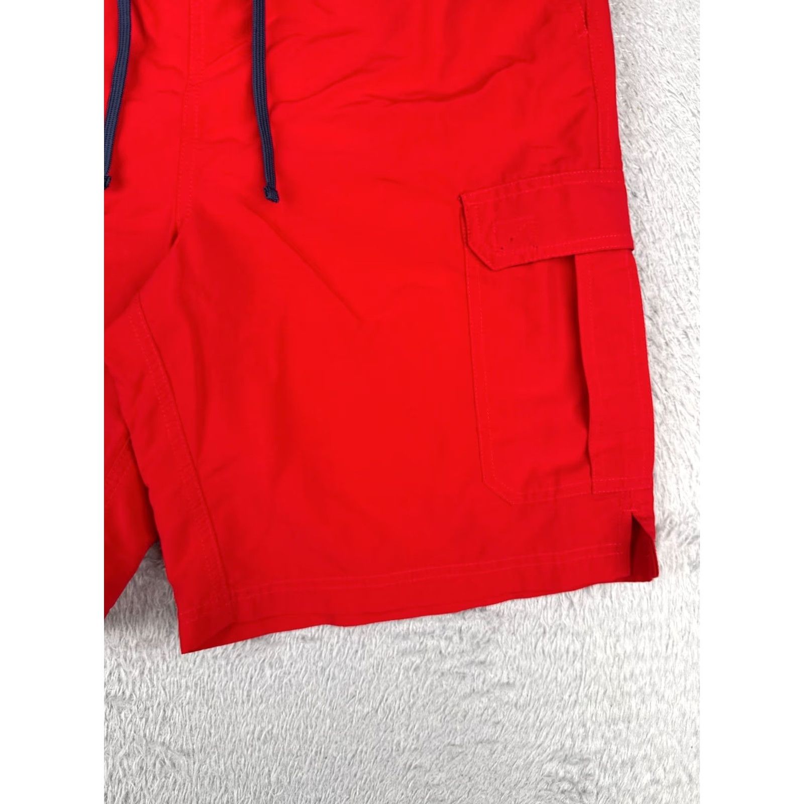 Vintage VINTAGE L.L. Bean Swim Trunks M Mens Red 100% Polyester Lined Drawstring Beach Pool Trunks Size US 31 - 2 Thumbnail