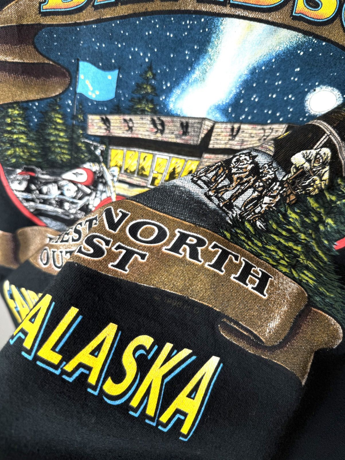 Harley Davidson Rare! Vintage 1998 Harley Davidson Alaska T Shirt Size US M / EU 48-50 / 2 - 8 Thumbnail