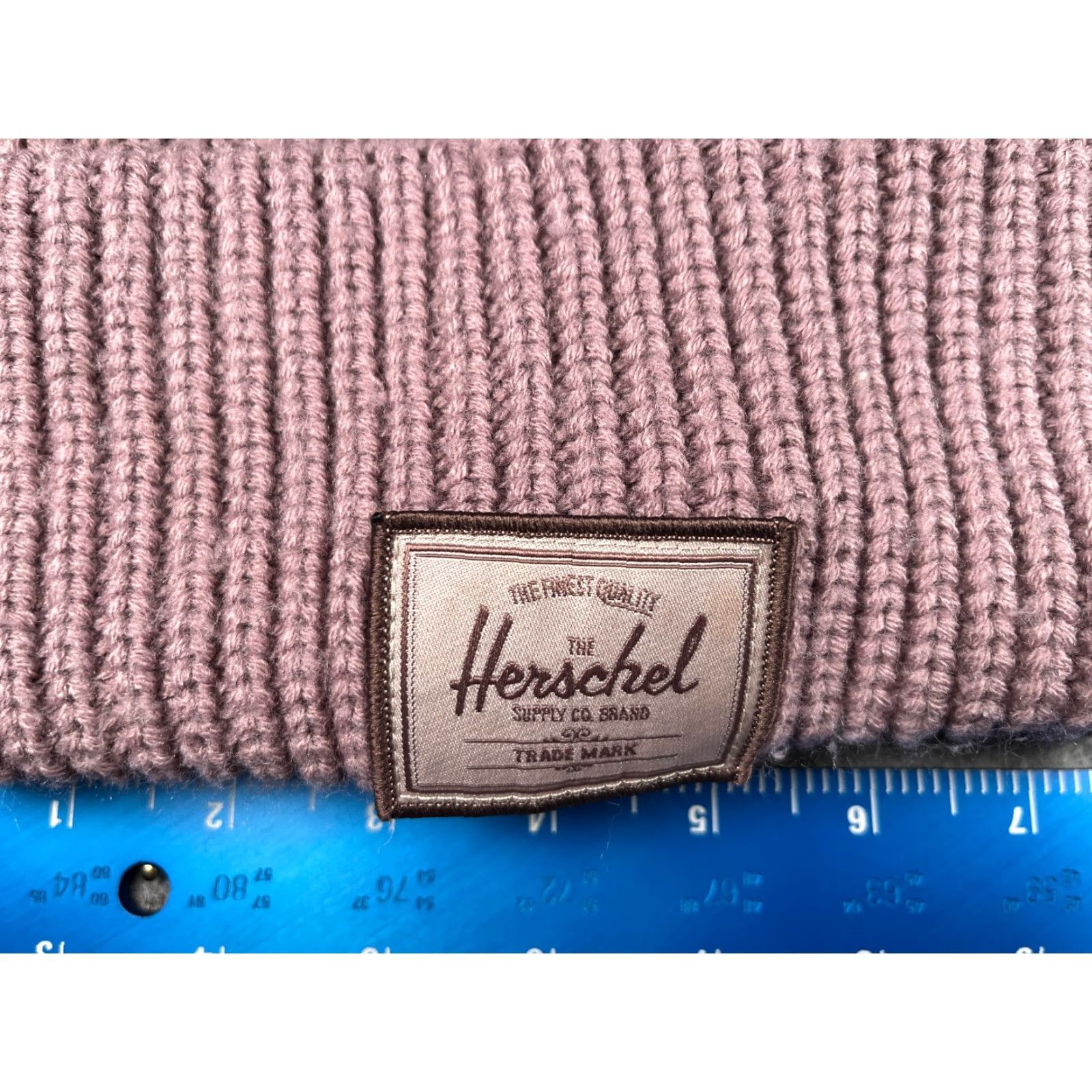 Vintage Herschel Beanie Toque Hat Adult One Size Purple Knit 100% Acrylic Winter Ski Unisex Mens Womens Gear Size ONE SIZE - 2 Thumbnail