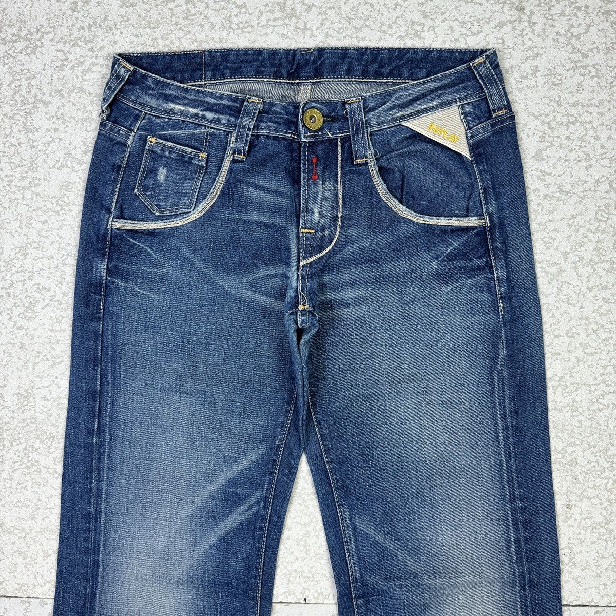If Six Was Nine × Replay 2000s Vintage Replay Flare Blue Jeans Size 28" / US 6 / IT 42 - 5 Thumbnail