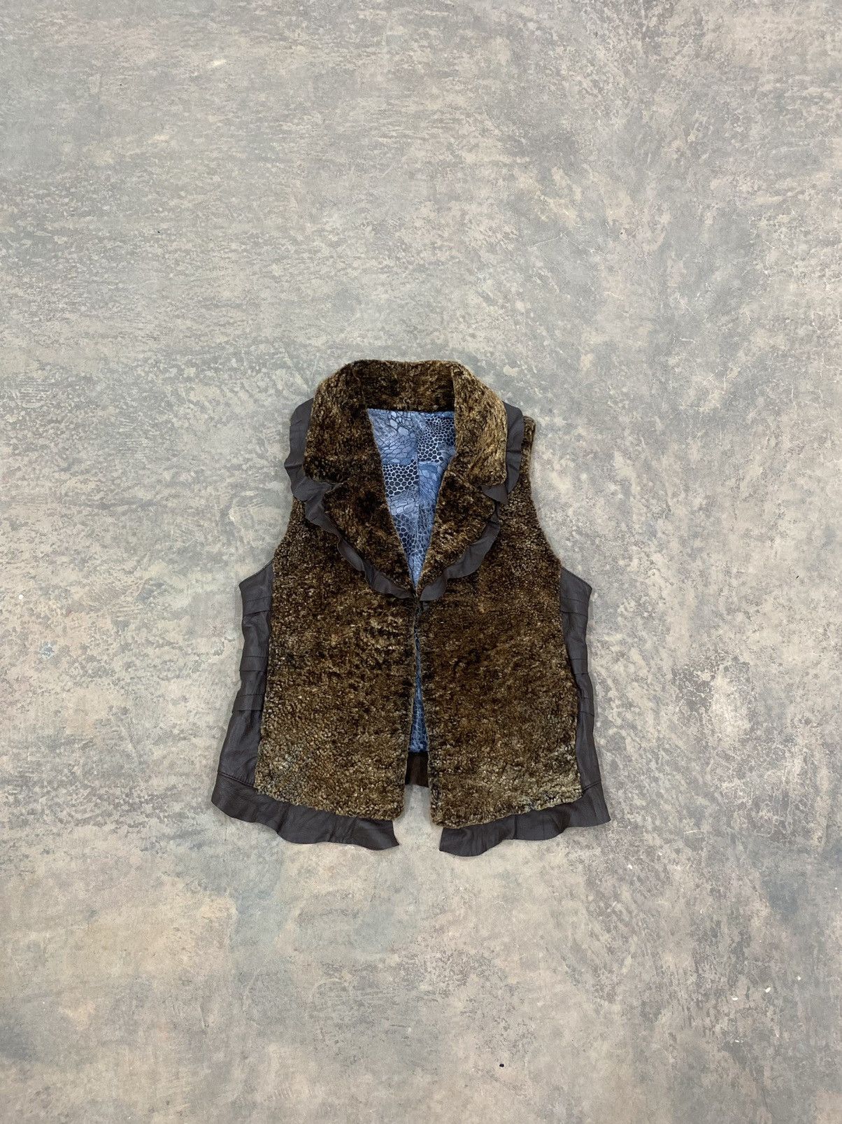 Japanese Brand JAPAN FLEECE SNAKESKIN VEST LGB HYSTERIC 90s GOTHIC Size S / US 4 / IT 40 - 1 Thumbnail