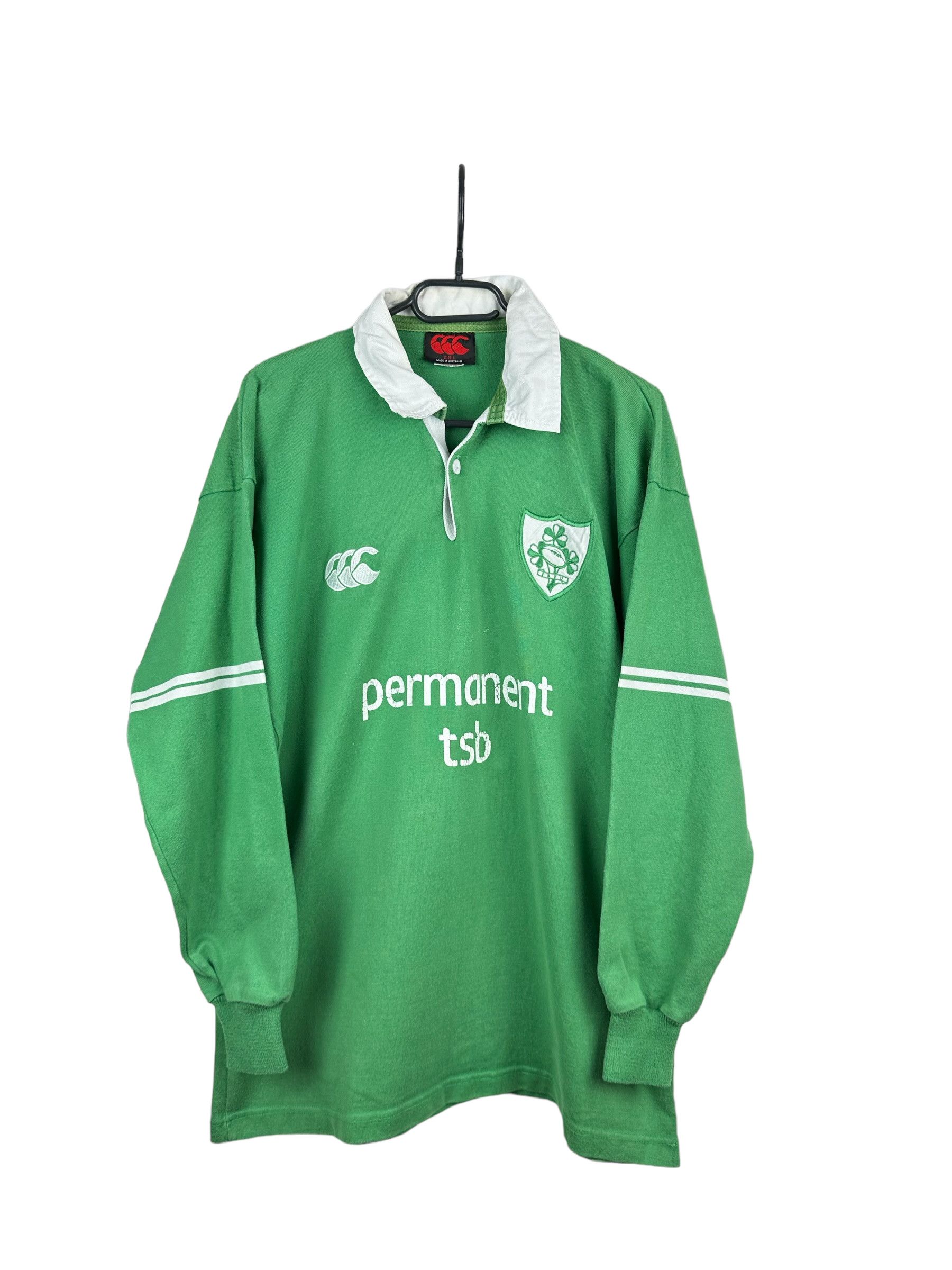 Vintage Rugby Shirt Ireland IRFU long sleeve Jersey Rare
