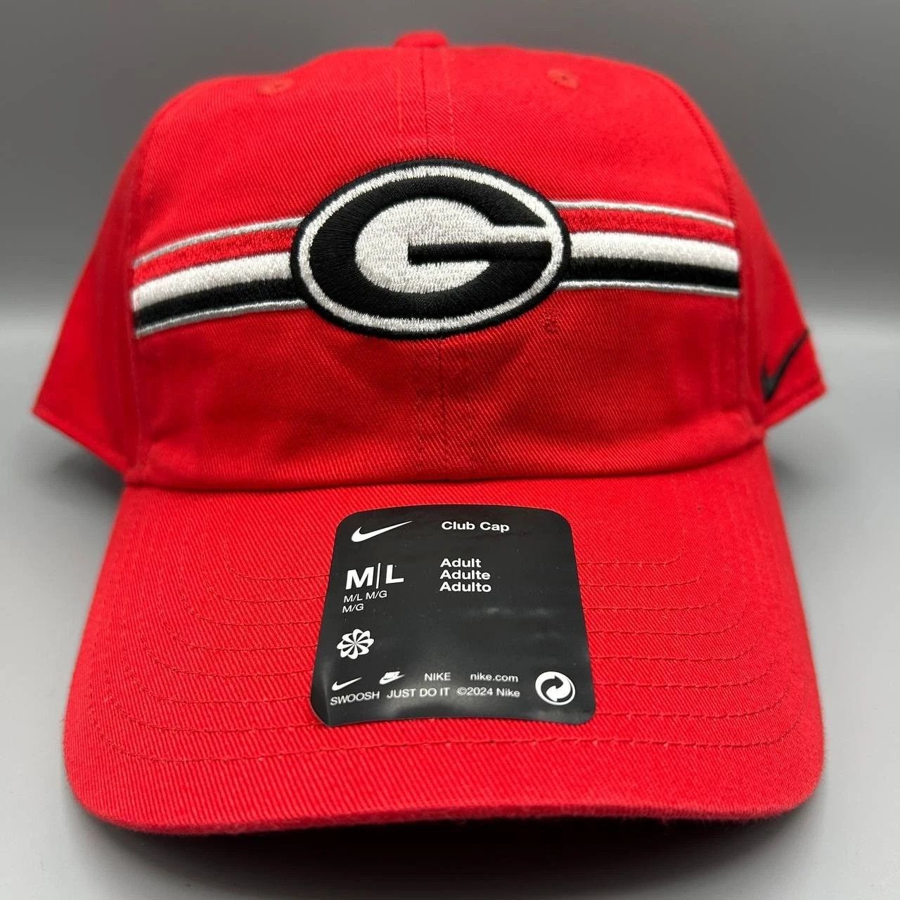 Nike Georgia Bulldogs x Nike Rise Hat M-L Strap Back Cap Cotton Size ONE SIZE - 1 Thumbnail