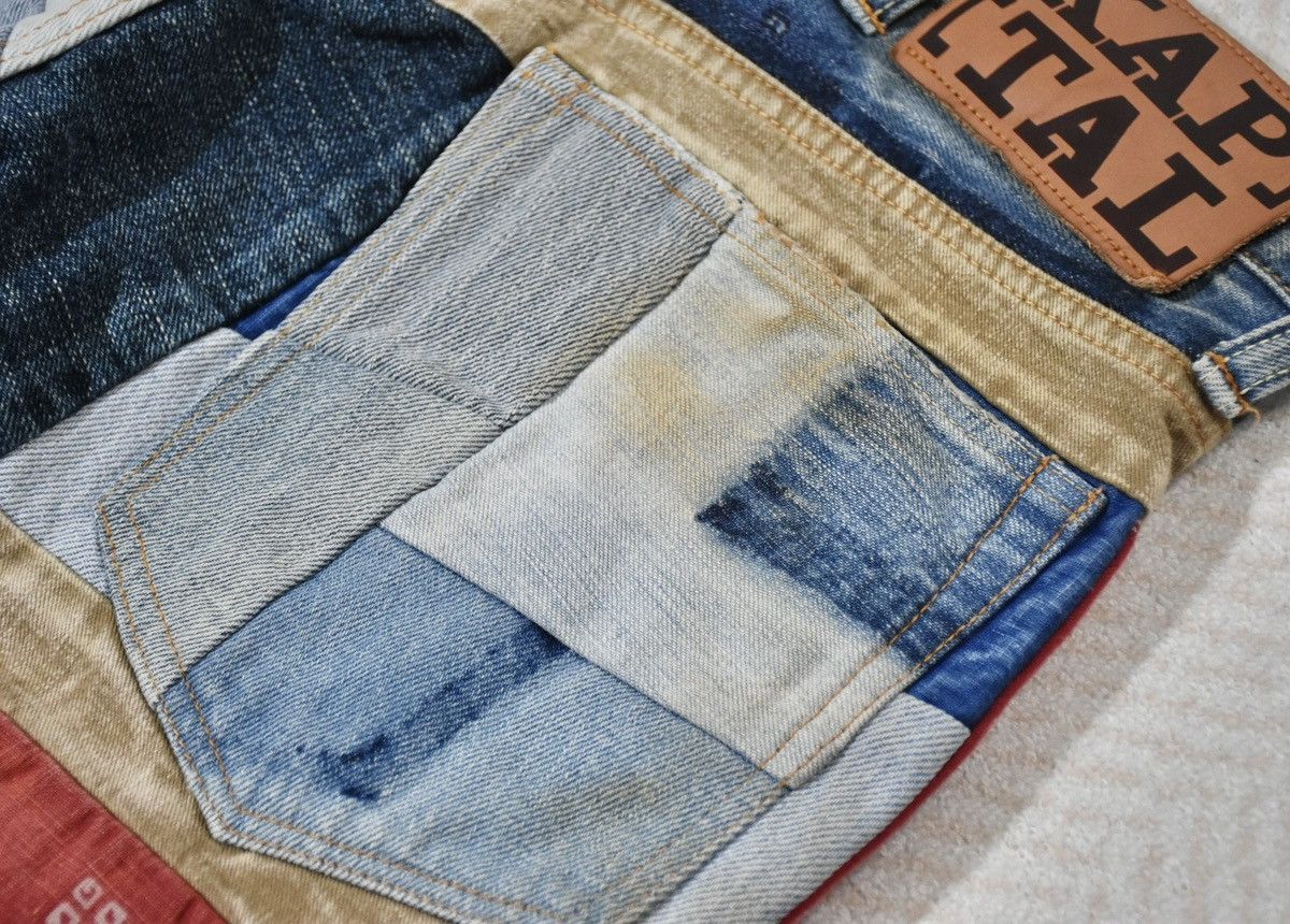 Kapital Kapital Kountry Reworked Denim Shorts W32 Size US 32 / EU 48 - 7 Thumbnail