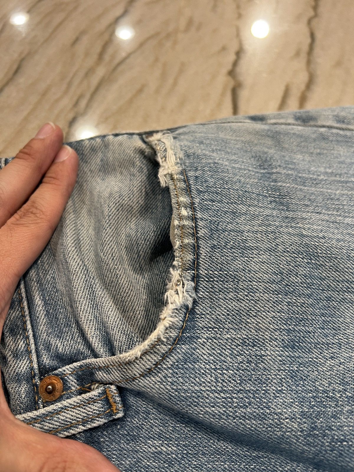Levi's × Vintage Vintage 80’s Small e Levi’s 501 Selvedge Jeans 524 button Size US 33 - 8 Thumbnail