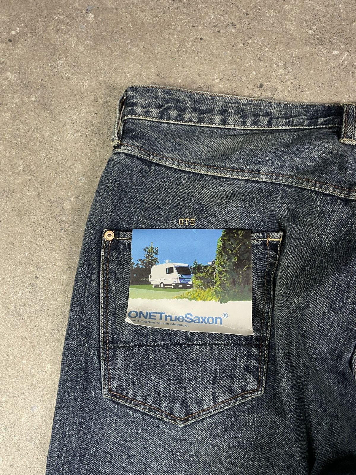 Designer × Japanese Brand × Vintage Vintage Y2K One True Saxon Japanese Denim Pants Size US 38 / EU 54 - 4 Thumbnail