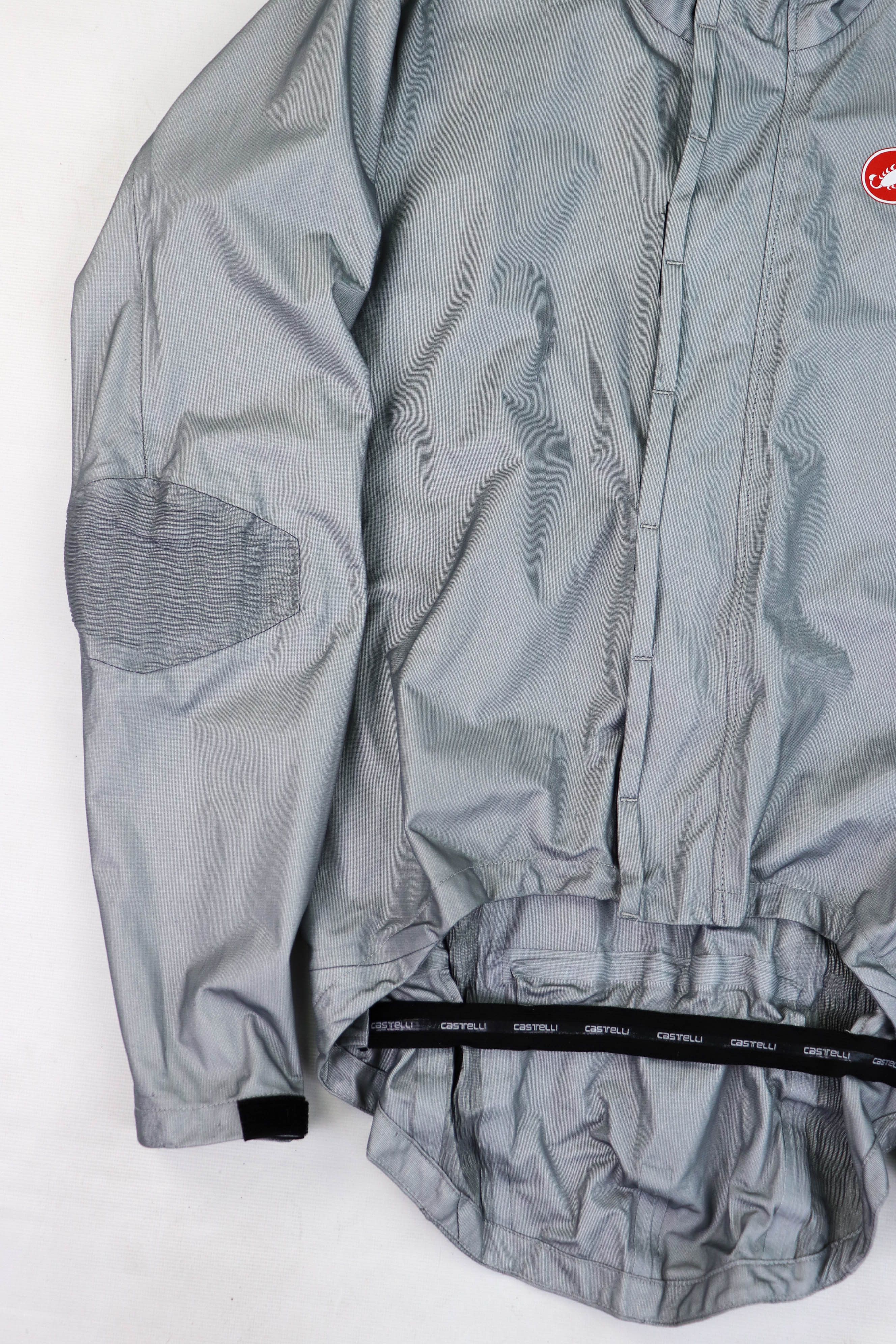 Other CASTELLI Event Waterproof Fabric Silver Gray Cycling Jacket Size US L / EU 52-54 / 3 - 4 Thumbnail