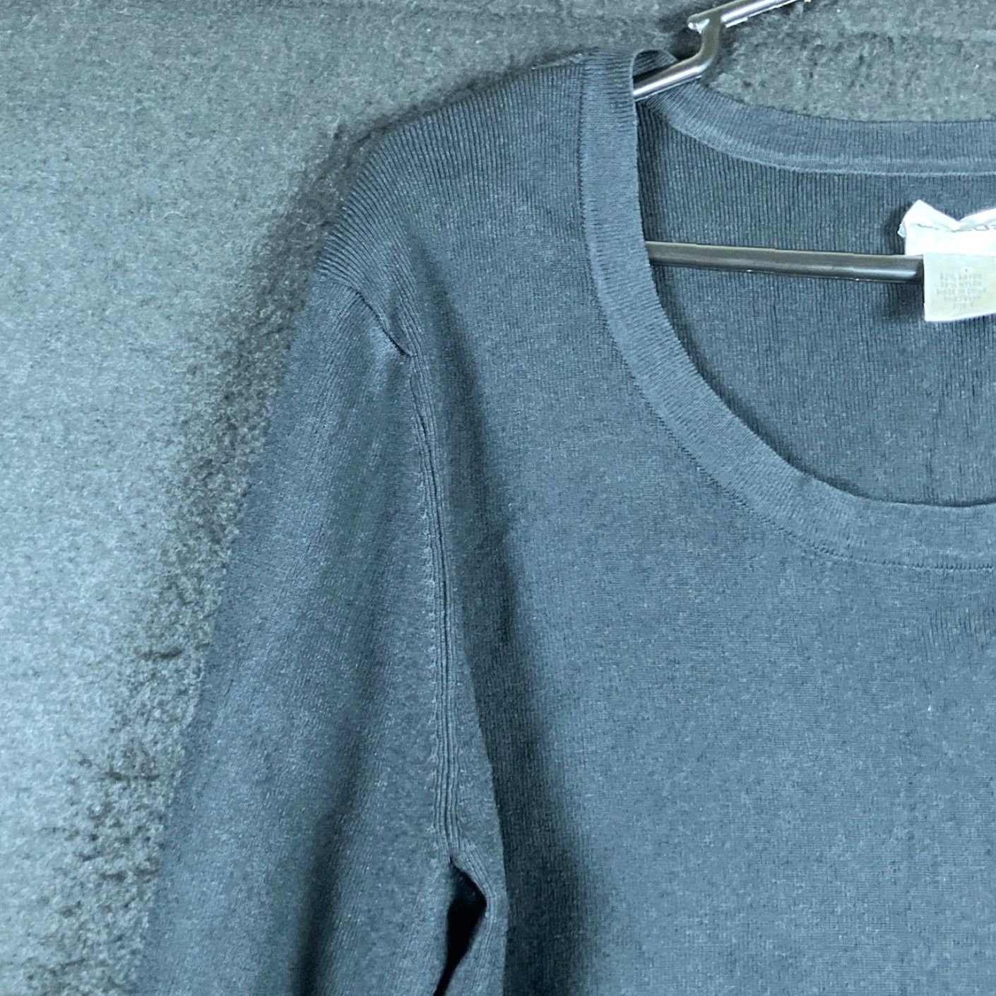 Vintage Chicos Womens Shirt Black 3/4 Sleeve Scoop Neck Stretch L Size L / US 10 / IT 46 - 4 Thumbnail