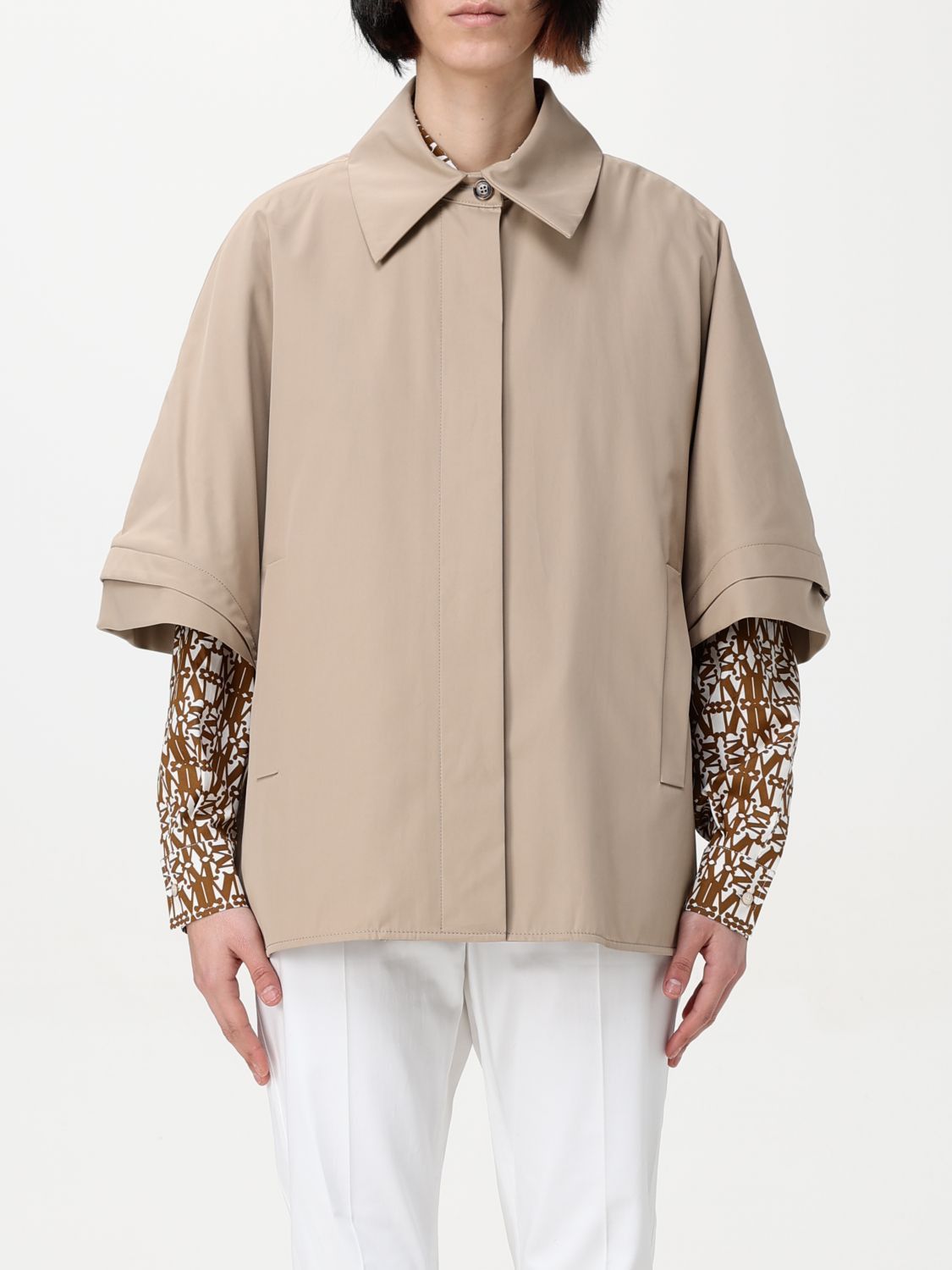 Max Mara Max Mara Cape Woman Natural Size ONE SIZE - 1 Thumbnail