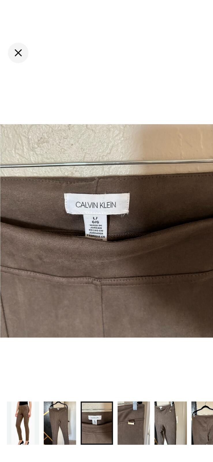 Calvin Klein Calvin Klein faux suede leggings pants Size 36" / US 14 / IT 50 - 2 Thumbnail
