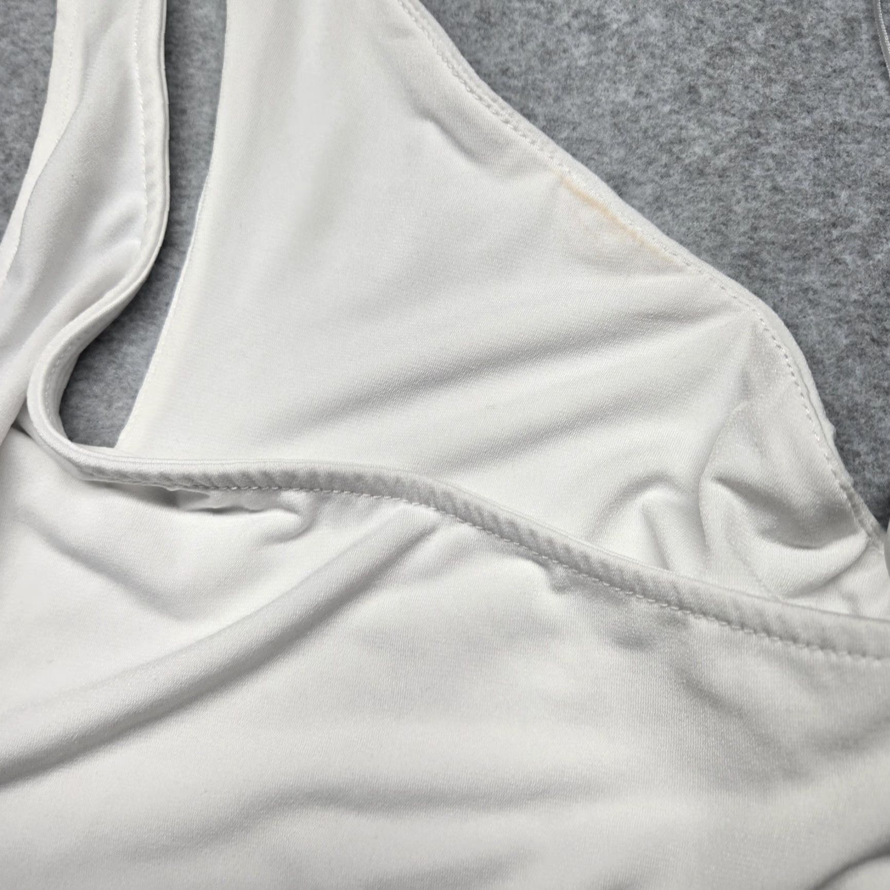 Vintage Pull&Bear Tank Top Womens XL White One Shoulder Camisole Strap Asymmetrical Sleeveless Top Size XL / US 12-14 / IT 48-50 - 5 Thumbnail
