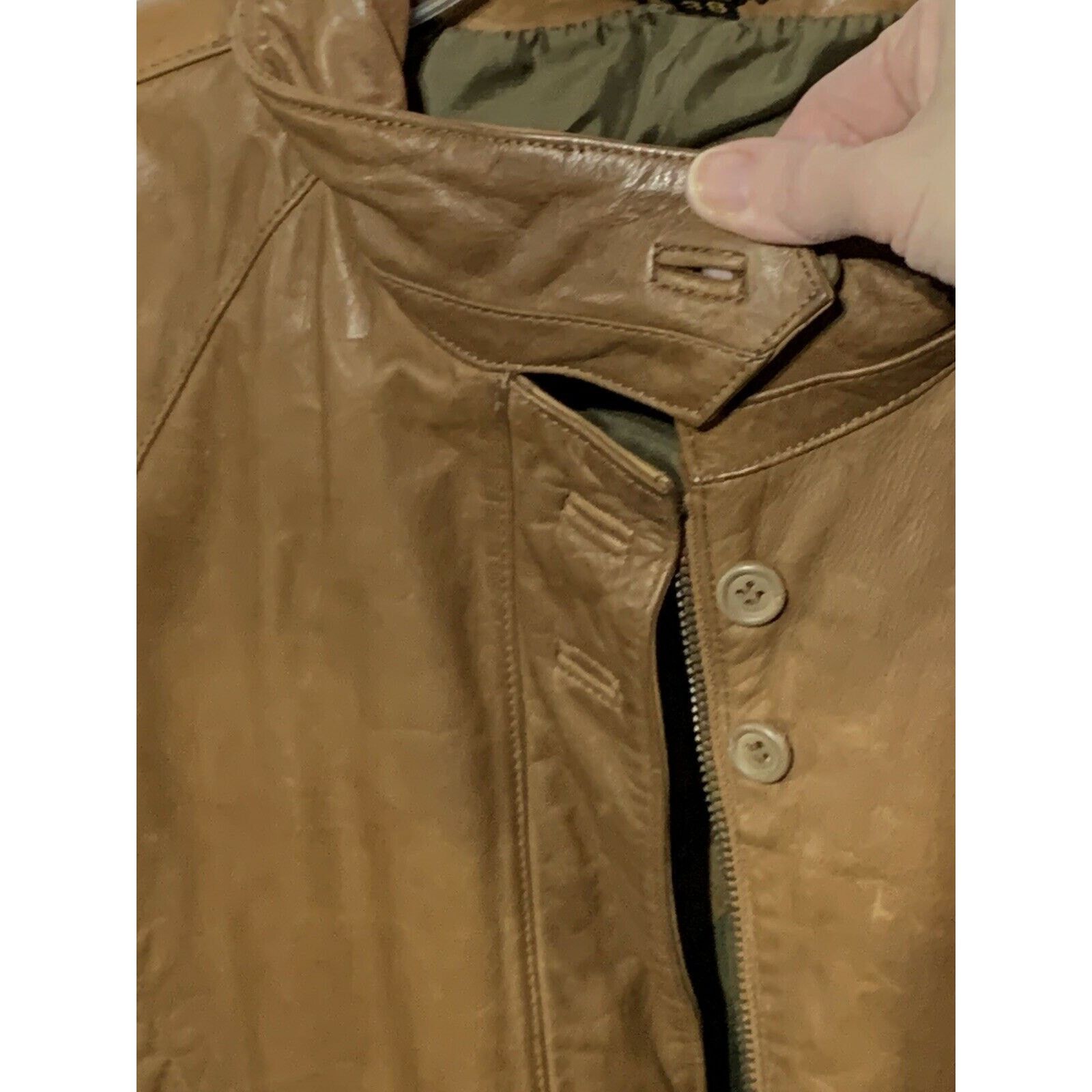 Vintage Norma Modell Vintage leather jacket 1980 Bomber Tapered Size M / US 6-8 / IT 42-44 - 7 Thumbnail