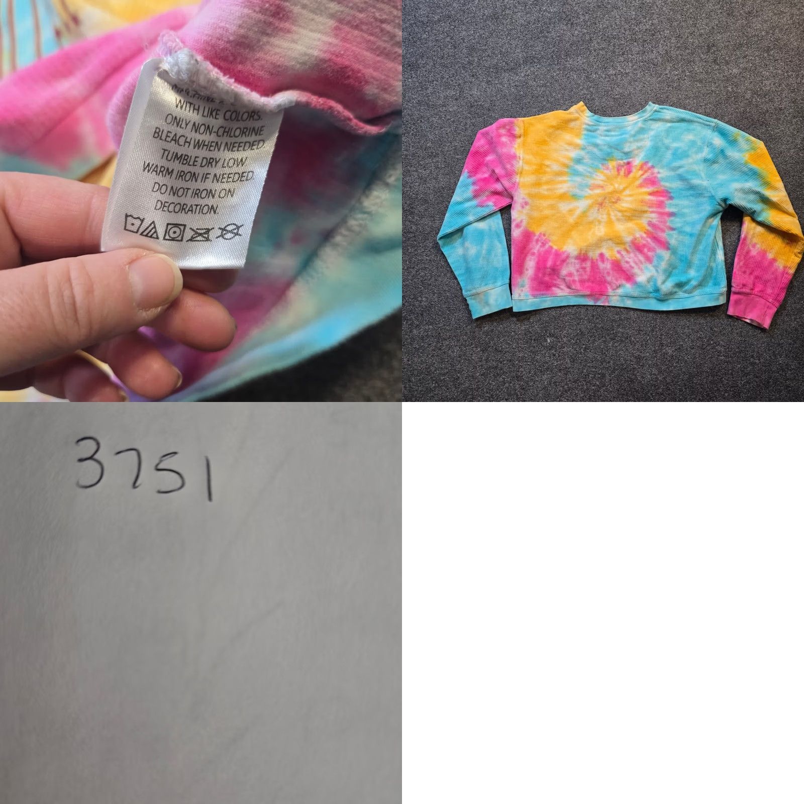 Vintage VINTAGE Boston College Sweatshirt Womens XL Blue Pink Tie Dye Crew Neck Casual Size XL / US 12-14 / IT 48-50 - 8 Thumbnail