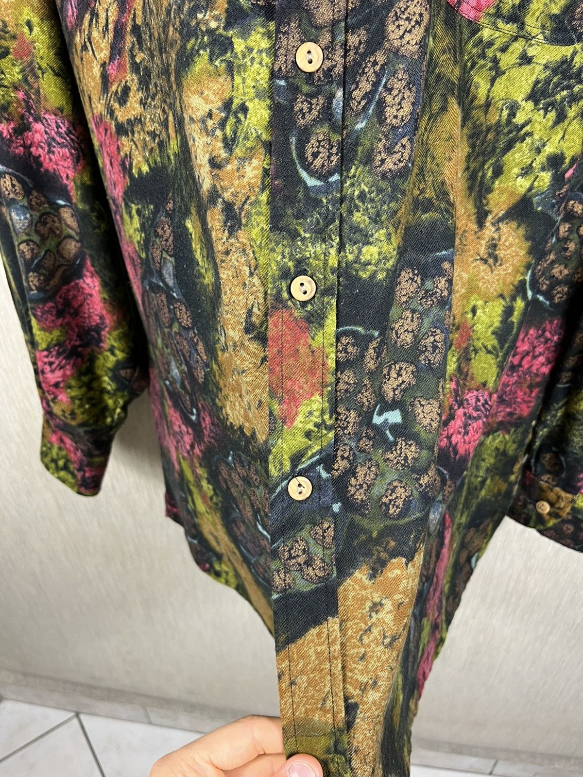 Vintage Vintage Double Duty retro crazy patterned full print shirt Size US XL / EU 56 / 4 - 14 Thumbnail