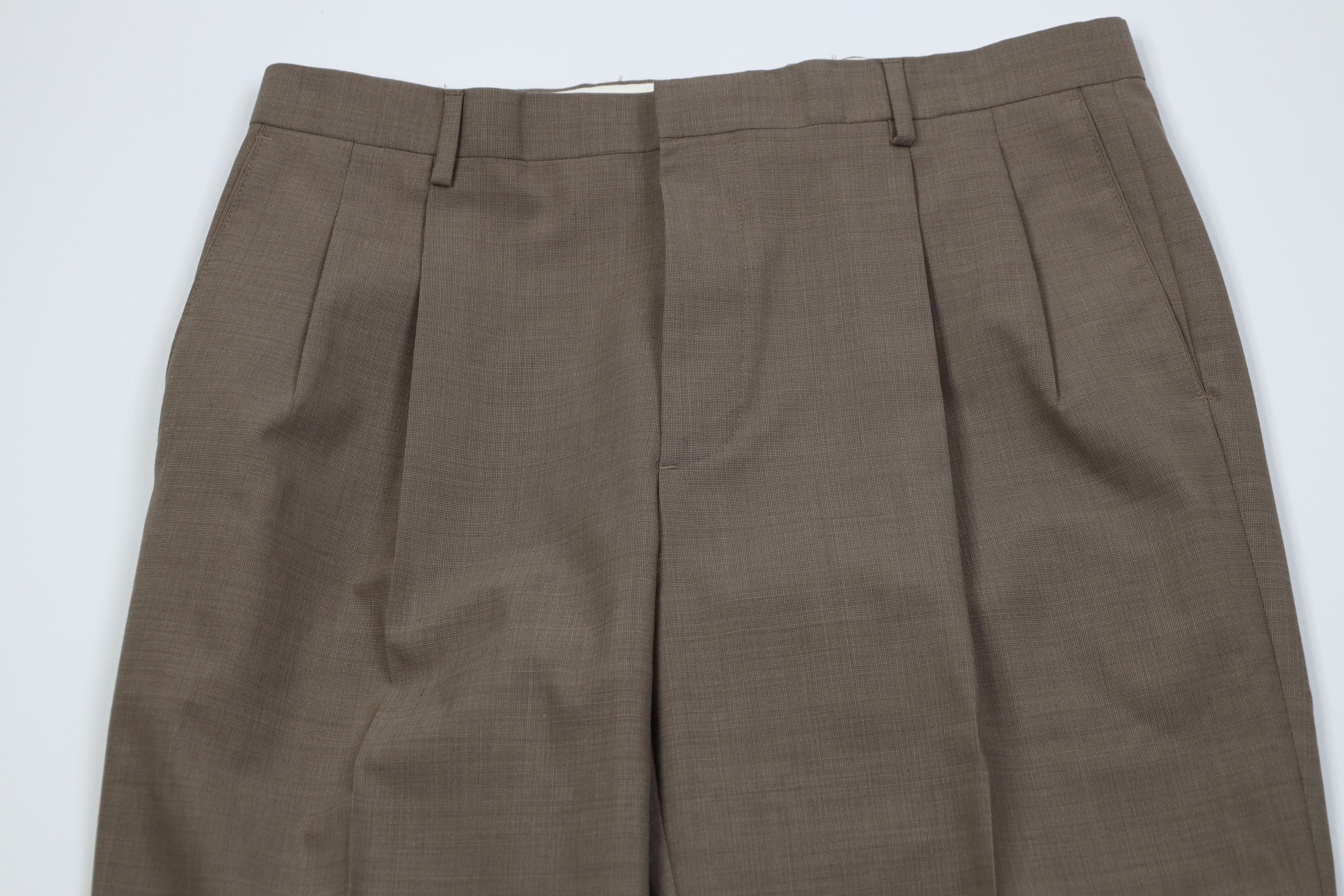 Vintage Vintage 90s Streetwear Knit Wide Leg Chino Pants Beige Size US 36 / EU 52 - 2 Thumbnail