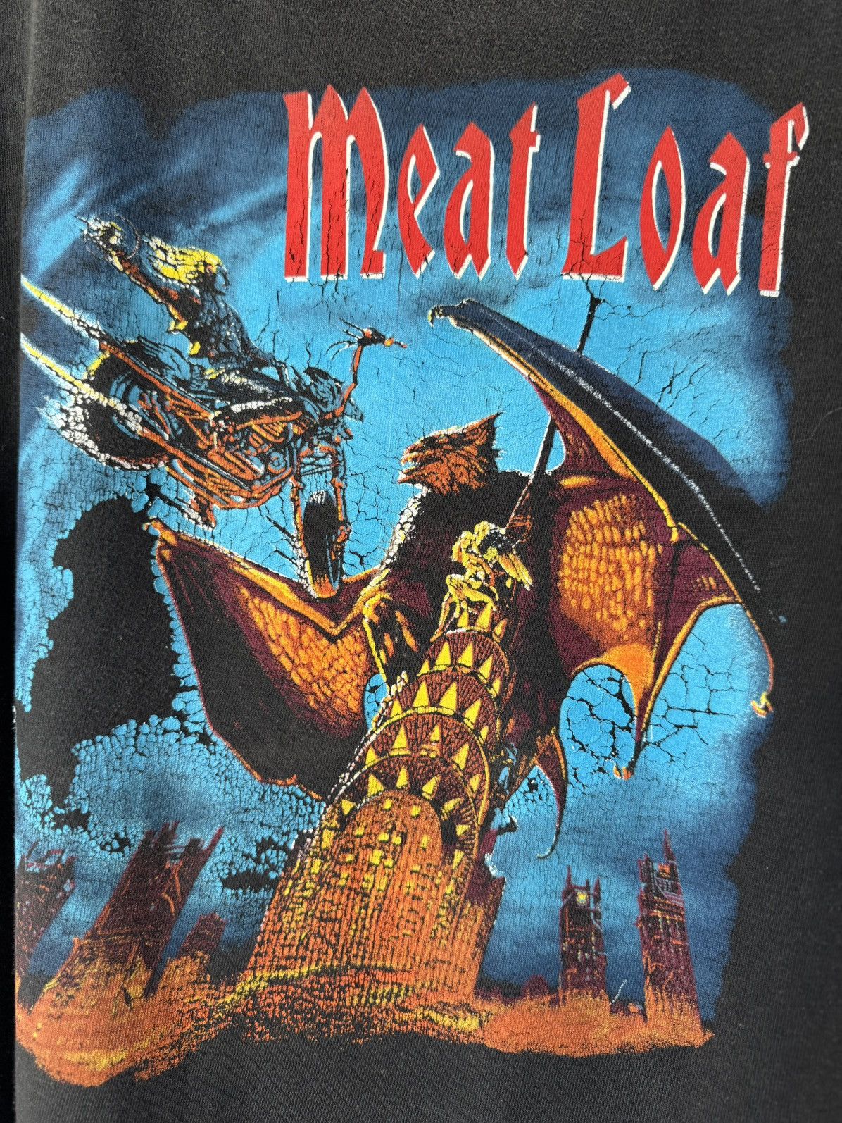 Band Tees Vintage 90s Meat Loaf Everything Louder Band T Shirt Size US L / EU 52-54 / 3 - 3 Thumbnail