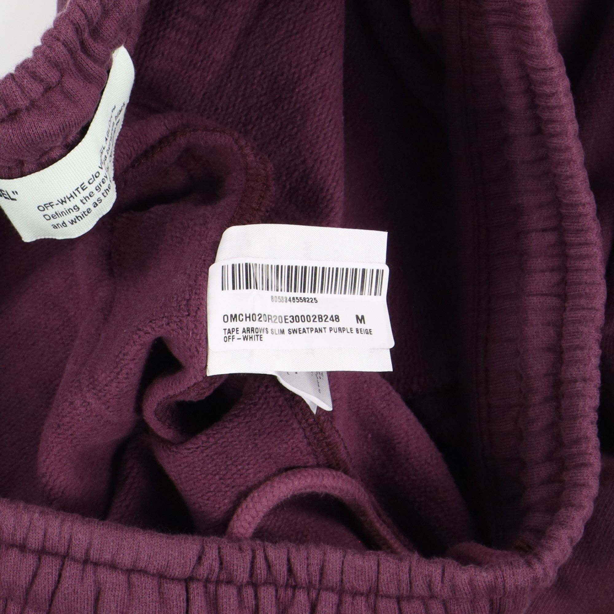 Off-White Purple Tape Diagonals Logo Sweatpants Size US 32 / EU 48 - 9 Thumbnail