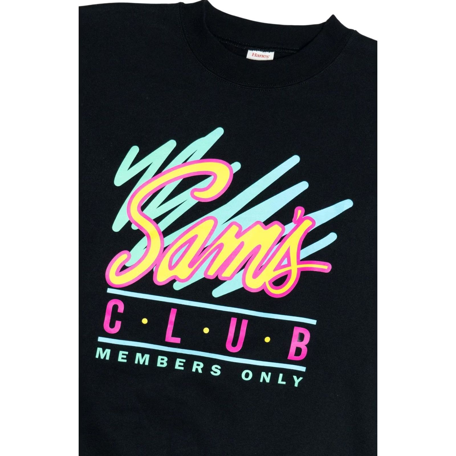 Hanes VINTAGE Hanes Sam's Club "Members Only" Sweatshirt Small Black Cotton / Polyester Sweatshirt Mens? Size US S / EU 44-46 / 1 - 2 Thumbnail