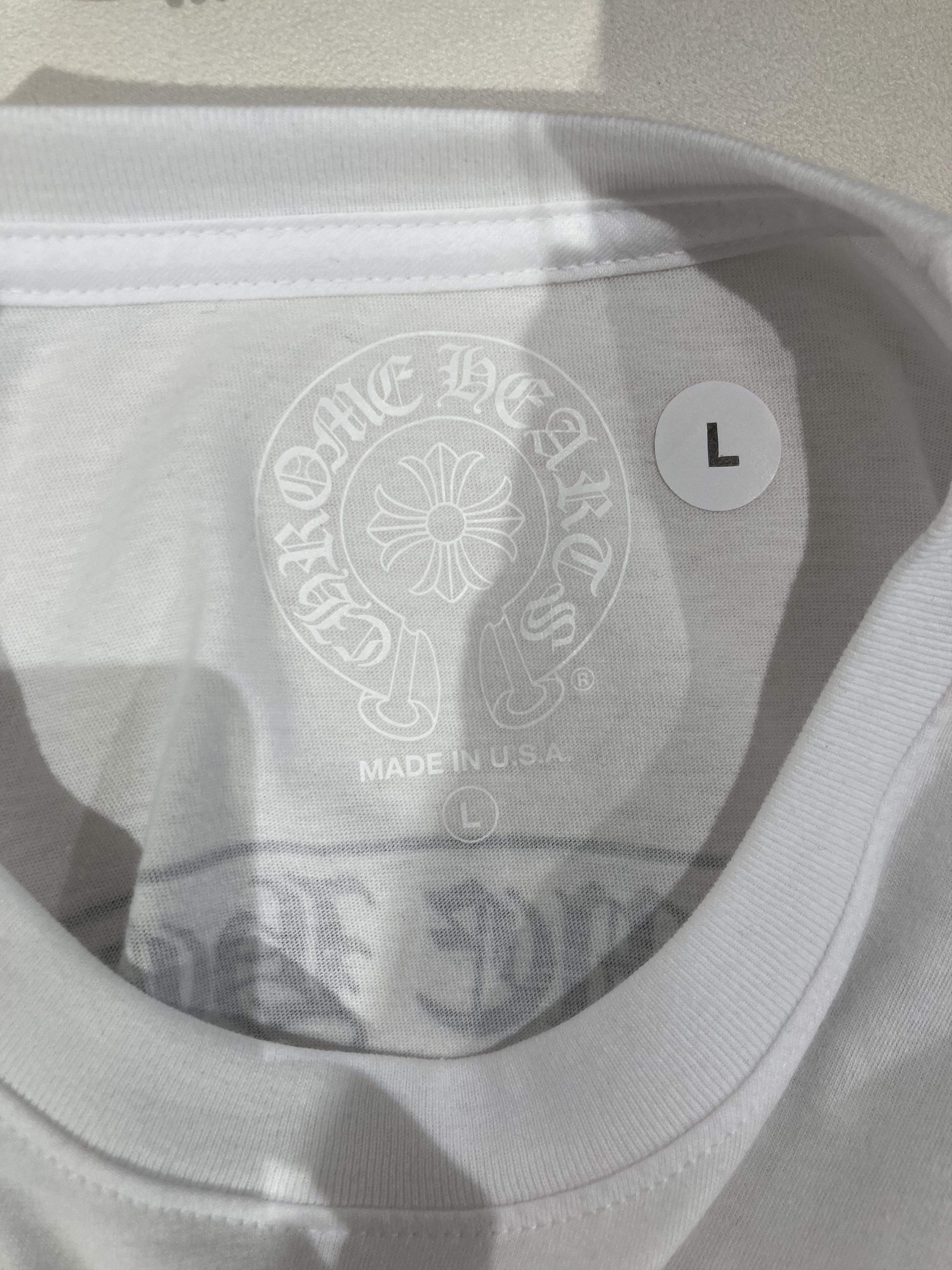 Chrome Hearts Chrome Hearts USA Script Cross Logo Tee Size US M / EU 48-50 / 2 - 3 Thumbnail