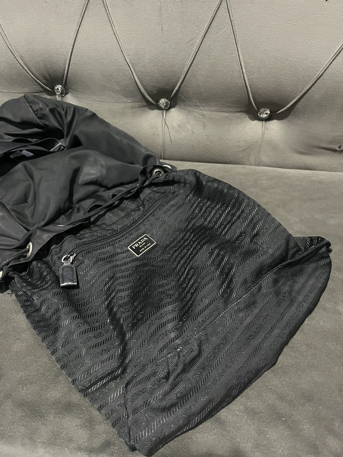Prada Authentic Vintage PRADA Nylon Tessuto Backpack Size ONE SIZE - 10 Thumbnail
