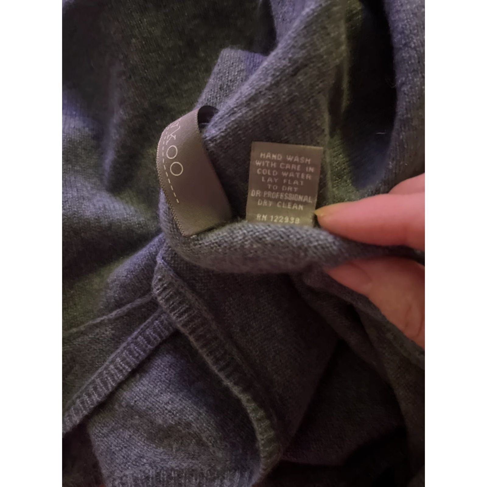 Vintage VINTAGE VKOO Women's Sweater Vest - Grain Cashmere Knit Sleeveless Gray 100% Casual Bohemian Size Small Size S / US 4 / IT 40 - 6 Thumbnail