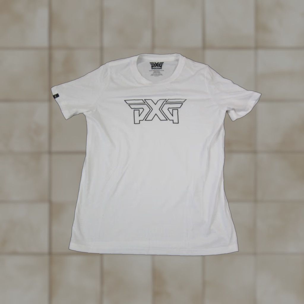 Vintage PXG Shirt Womens Small S White Outline Logo Short Sleeve Crew Neck T-Shirt Cotton Knit Casual Logo Womens XS? Size S / US 4 / IT 40 - 1 Thumbnail