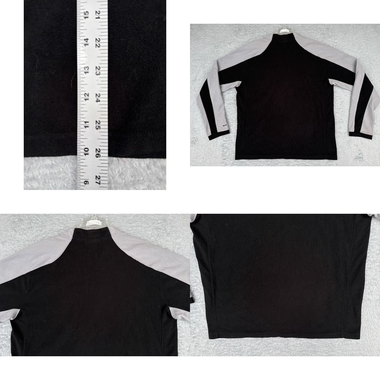 The North Face The North Face Sweater Men Medium Black 1/4 Zip Pocket Mock Neck TKA 100 Poly Size US M / EU 48-50 / 2 - 9 Thumbnail