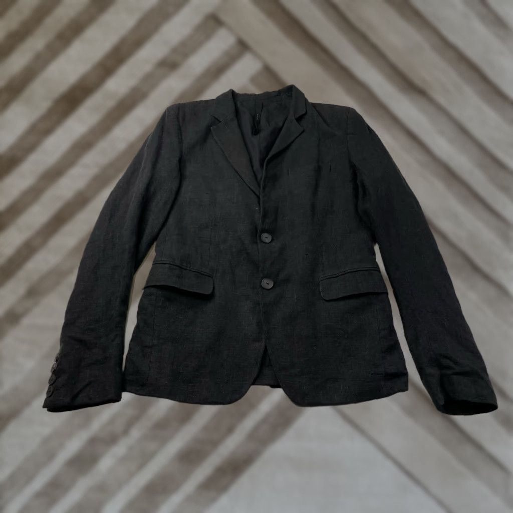 Vintage Army Of Me Mens Black Blazer Jacket Linen Cotton Medium SS 2019 Size 40R - 1 Thumbnail