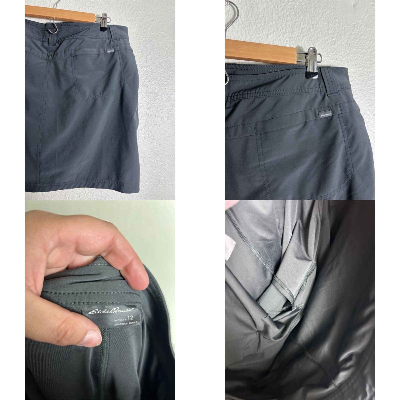 Eddie Bauer Eddie Bauer Women’s Skort Gray 12 Nylon 36x19 Activewear Size ONE SIZE - 8 Thumbnail