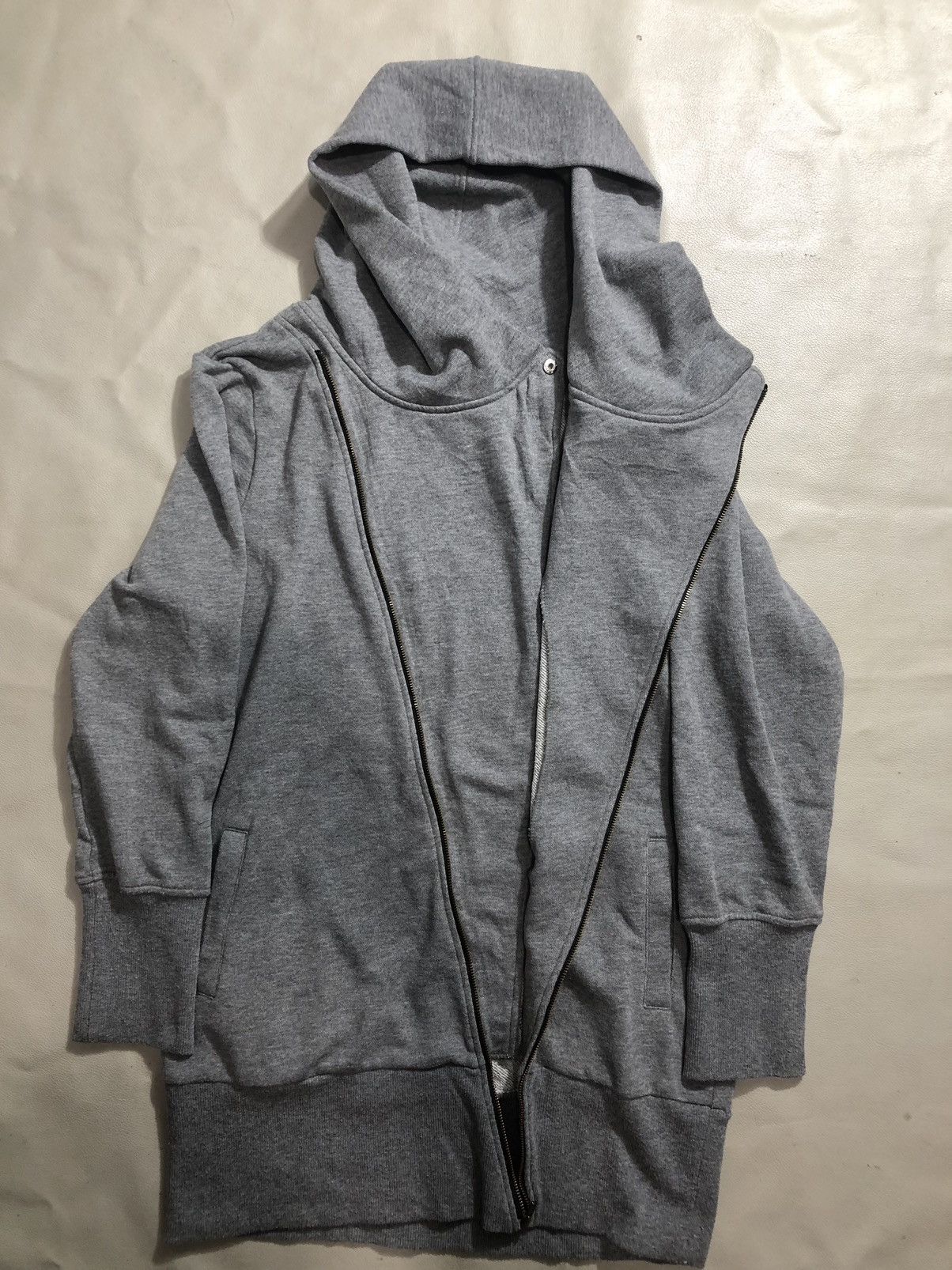 If Six Was Nine Gothic Asymmetrical Zip Hoodie Yohji Yamamoto Style Size US L / EU 52-54 / 3 - 3 Thumbnail