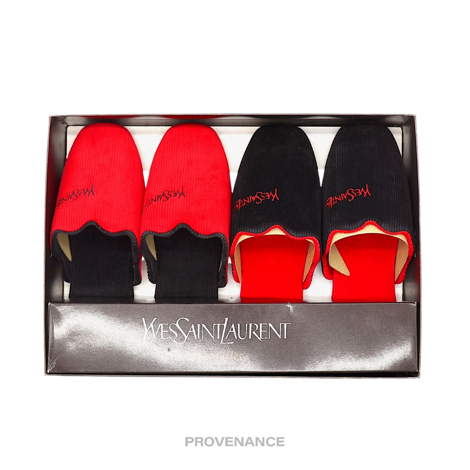 Yves Saint Laurent 🔴 Yves Saint Laurent YSL Logo 2 Slipper Box Set ...