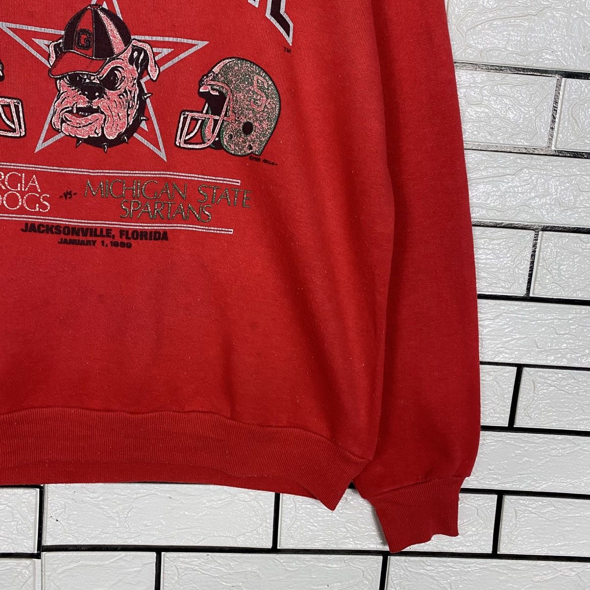 Vintage Vtg 99 Mazda Gator Bowl Georgia Bulldogs vs Michigan State Size US L / EU 52-54 / 3 - 6 Thumbnail