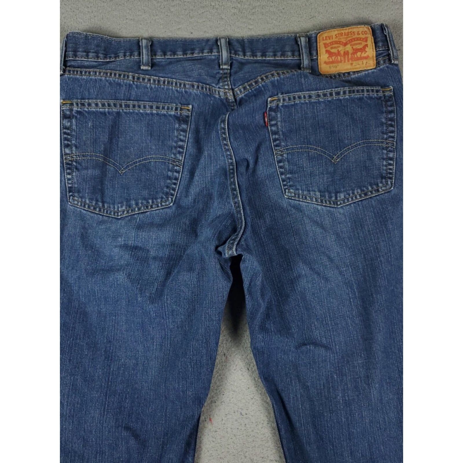 Levi's Levis 559 Mens Relaxed Straight Leg Blue Denim Jeans 38x28 Pants Size US 38 / EU 54 - 7 Thumbnail