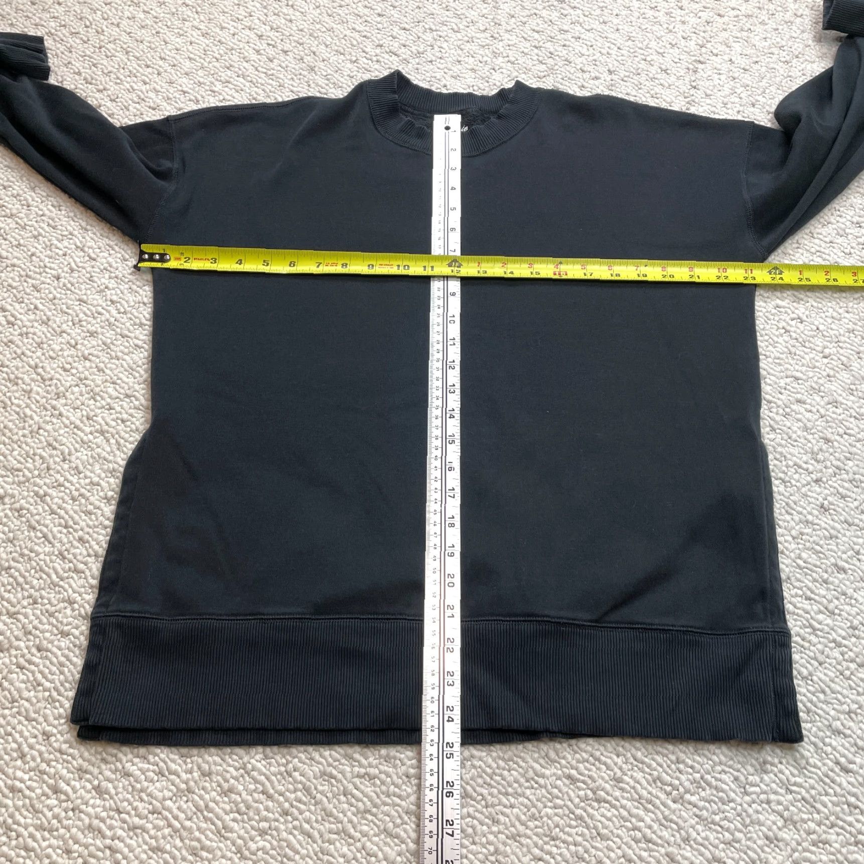 Vintage VINTAGE Aerie Mens Sweatshirt XS Black Pullover Crew Neck Cotton Knit Logo Slits All Seasons Fall Winter Spring Summer Size US XS / EU 42 / 0 - 3 Thumbnail