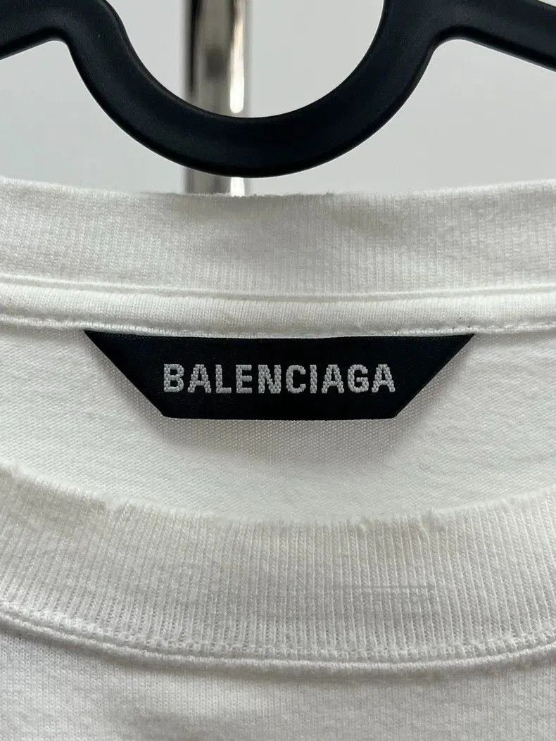 Balenciaga Balenciaga White Marathon Runner Tee. Size US XS / EU 42 / 0 - 4 Thumbnail