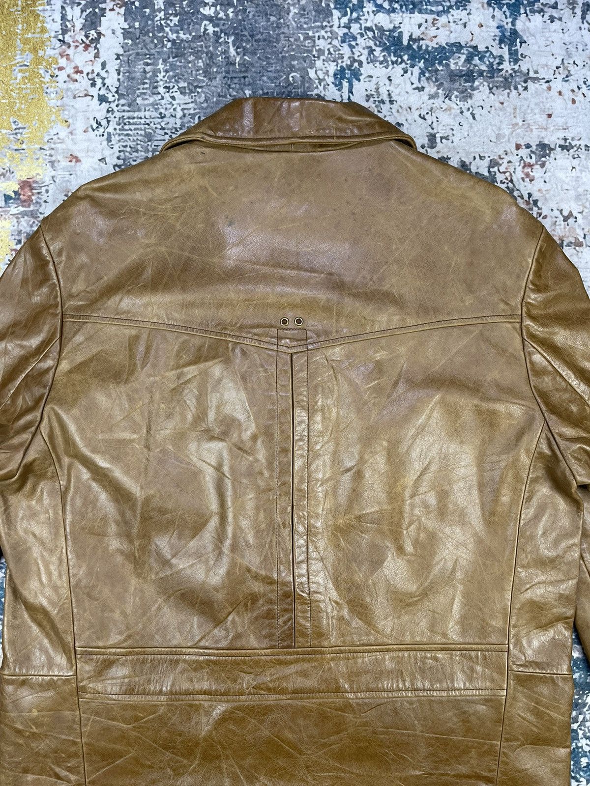Gap Y2k🔥Vintage GAP Cowhide Four Pocket Leather Jacket Size US M / EU 48-50 / 2 - 8 Thumbnail