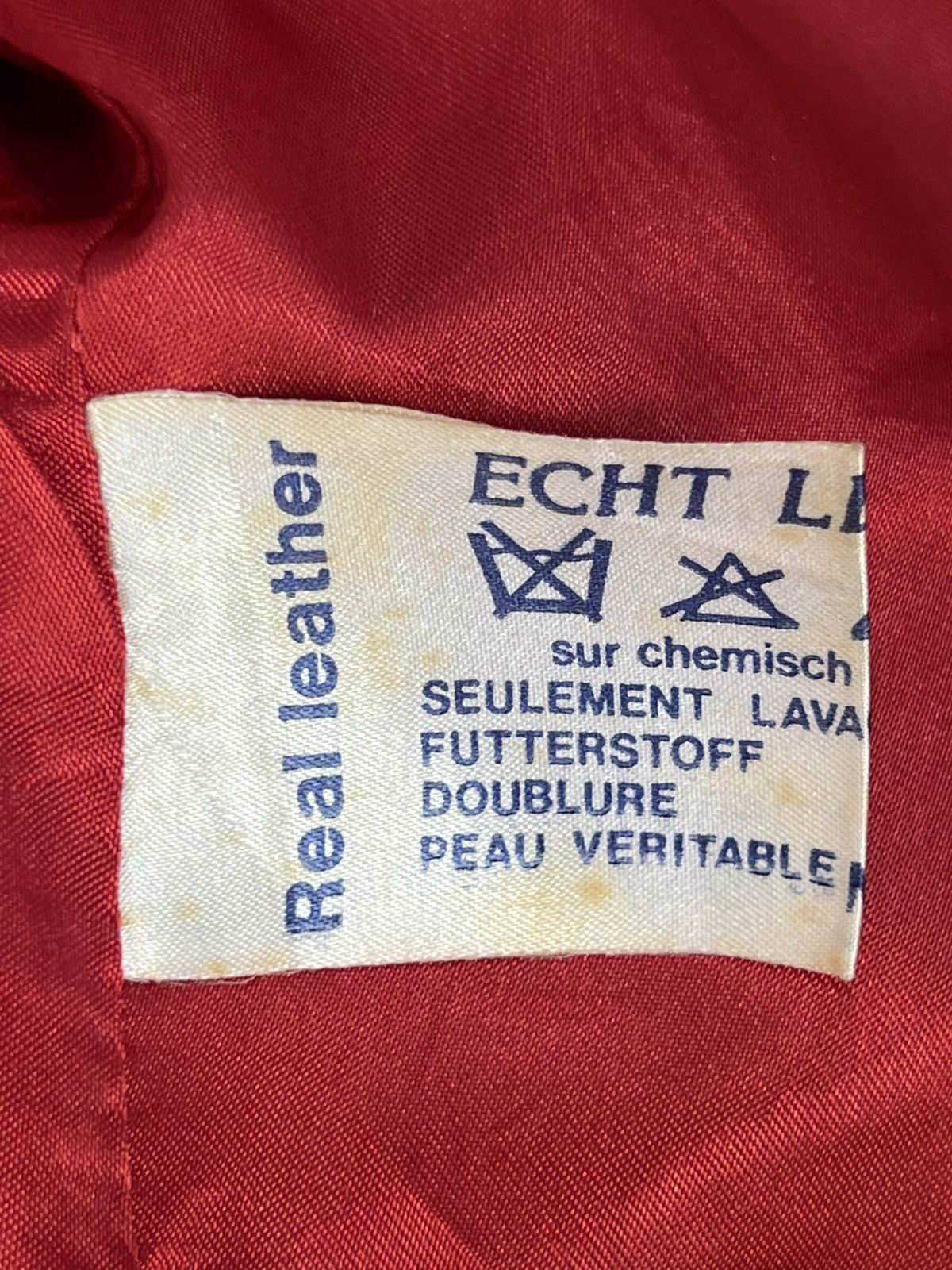 Vintage Vintage Maffei Italy Red Leather Jacket Size M / US 6-8 / IT 42-44 - 8 Thumbnail
