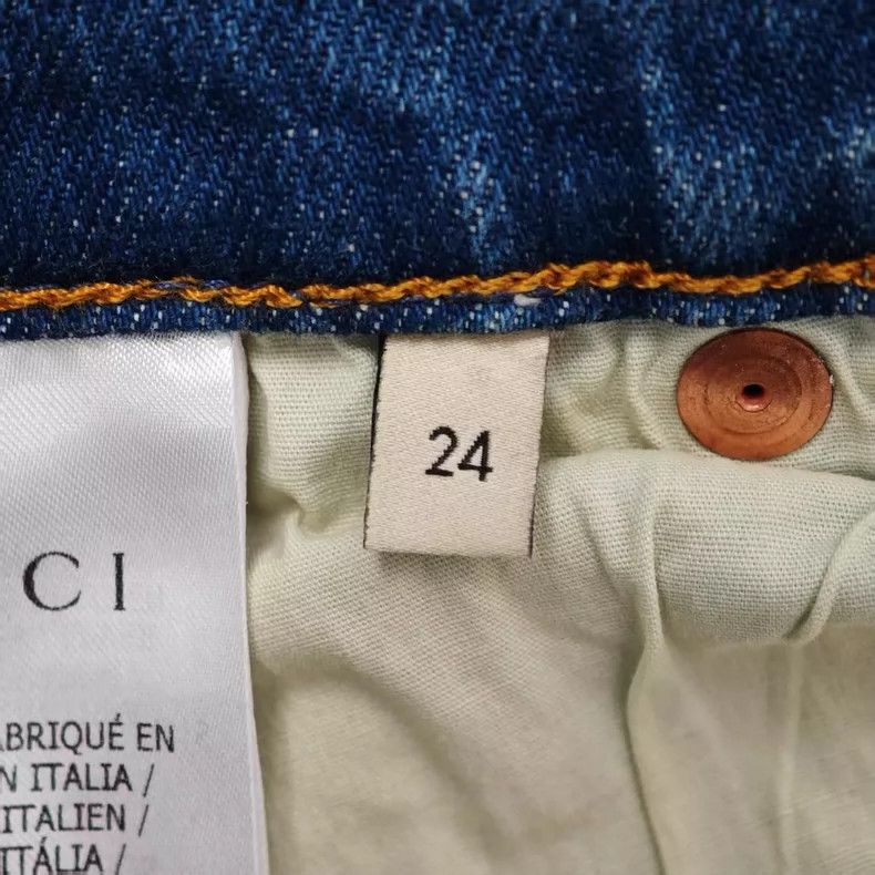 Gucci Gucci Horseshoe buckle jeans Size 24" / US 00 / IT 34 - 6 Thumbnail